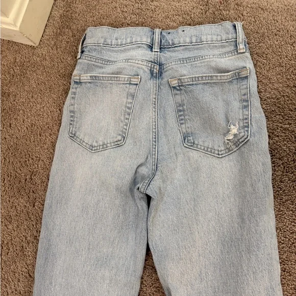 Vintage GAP mom Faded Blue cheeky Straight Leg high rise Jeans size 24 - Picture 4 of 7